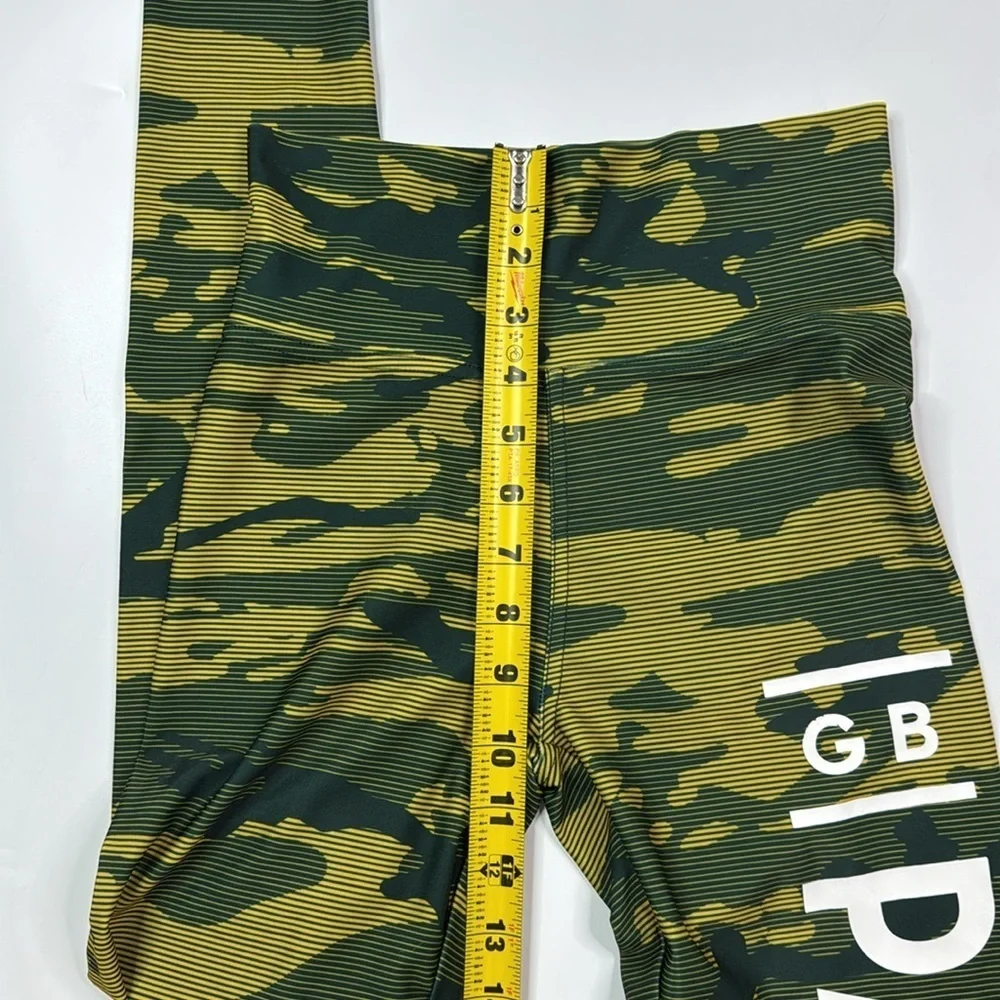 NFL Green Bay Packers Green Camo Leggings Size Small